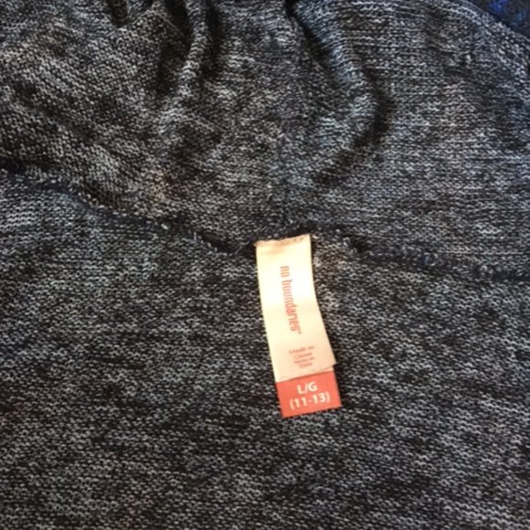 No Boundaries Long Cardigan Sweater Blue L - Picture 5 of 5